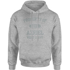 Property Of Azriel ACOTAR Adult Hoodie Sweatshirt acotar, court, maas, tamlin, thorns by Expression Tees