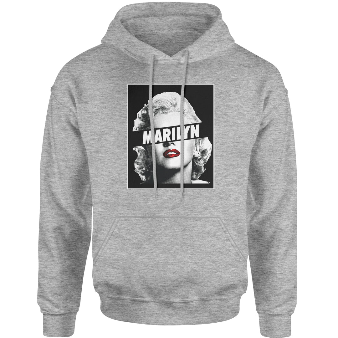 Marilyn Monroe Censored Adult Hoodie Sweatshirt american, icon, marilyn, monroe by Expression Tees
