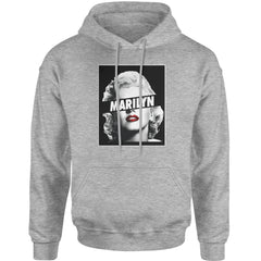 Marilyn Monroe Censored Adult Hoodie Sweatshirt american, icon, marilyn, monroe by Expression Tees