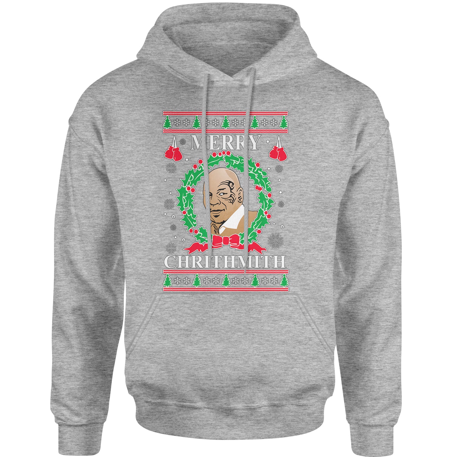Merry Chrithmith Ugly Christmas Adult Hoodie Sweatshirt christmas, holiday, michael, mike, sweater, tyson, ugly by Expression Tees