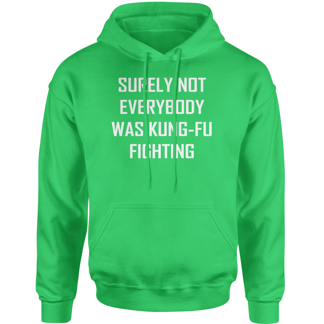 Surely Not Everybody Was Kung-Fu Fighting  Adult Hoodie Sweatshirt