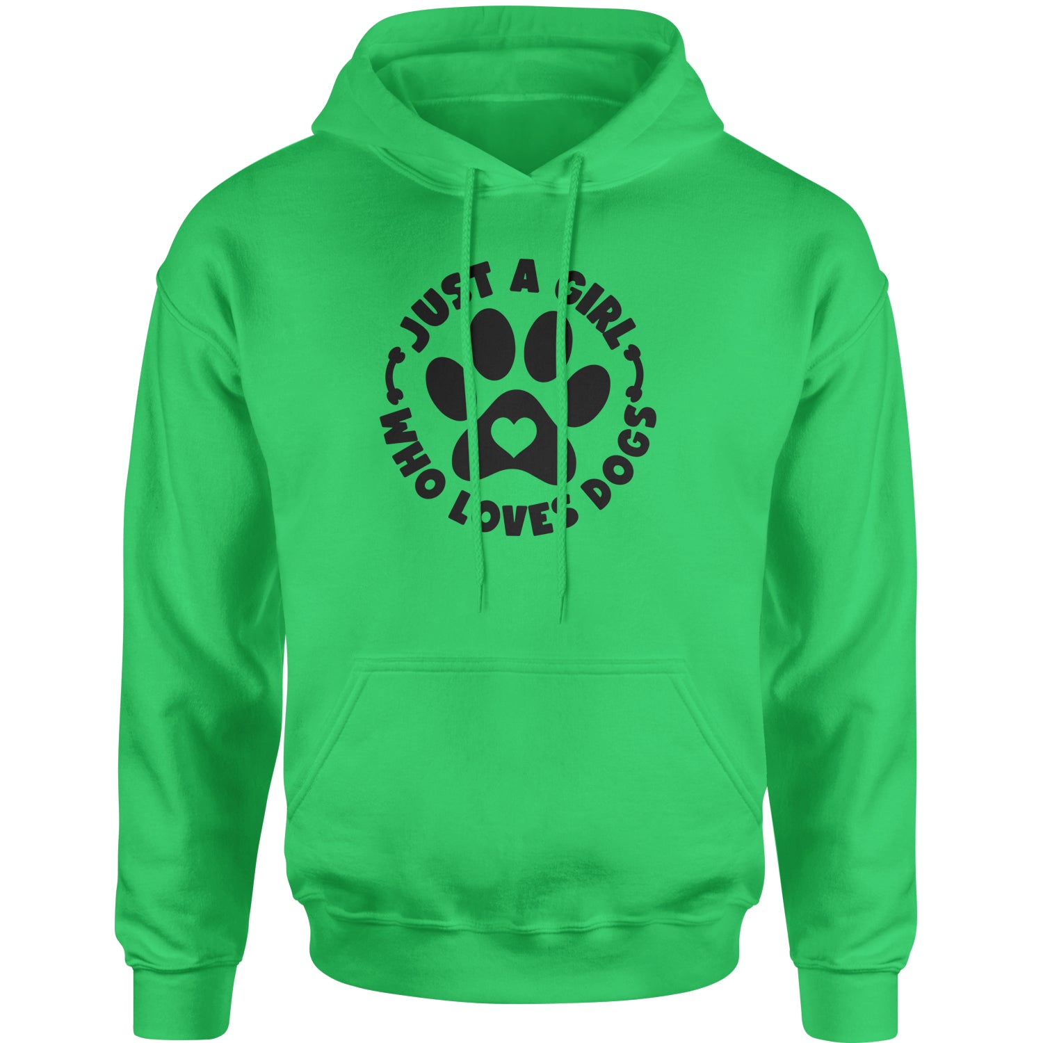 Dogs Just A Girl Who Loves DOGS Adult Hoodie Sweatshirt dog, puppy, rescue by Expression Tees