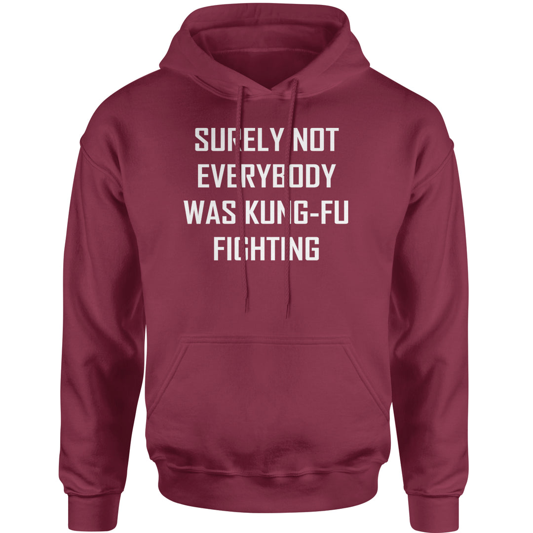 Surely Not Everybody Was Kung-Fu Fighting  Adult Hoodie Sweatshirt
