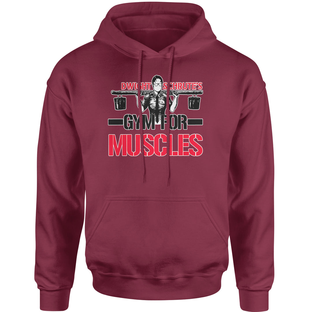 Dwight Schrute Gym For Muscles Office Workout Adult Hoodie Sweatshirt