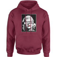 Marilyn Monroe Censored Adult Hoodie Sweatshirt american, icon, marilyn, monroe by Expression Tees