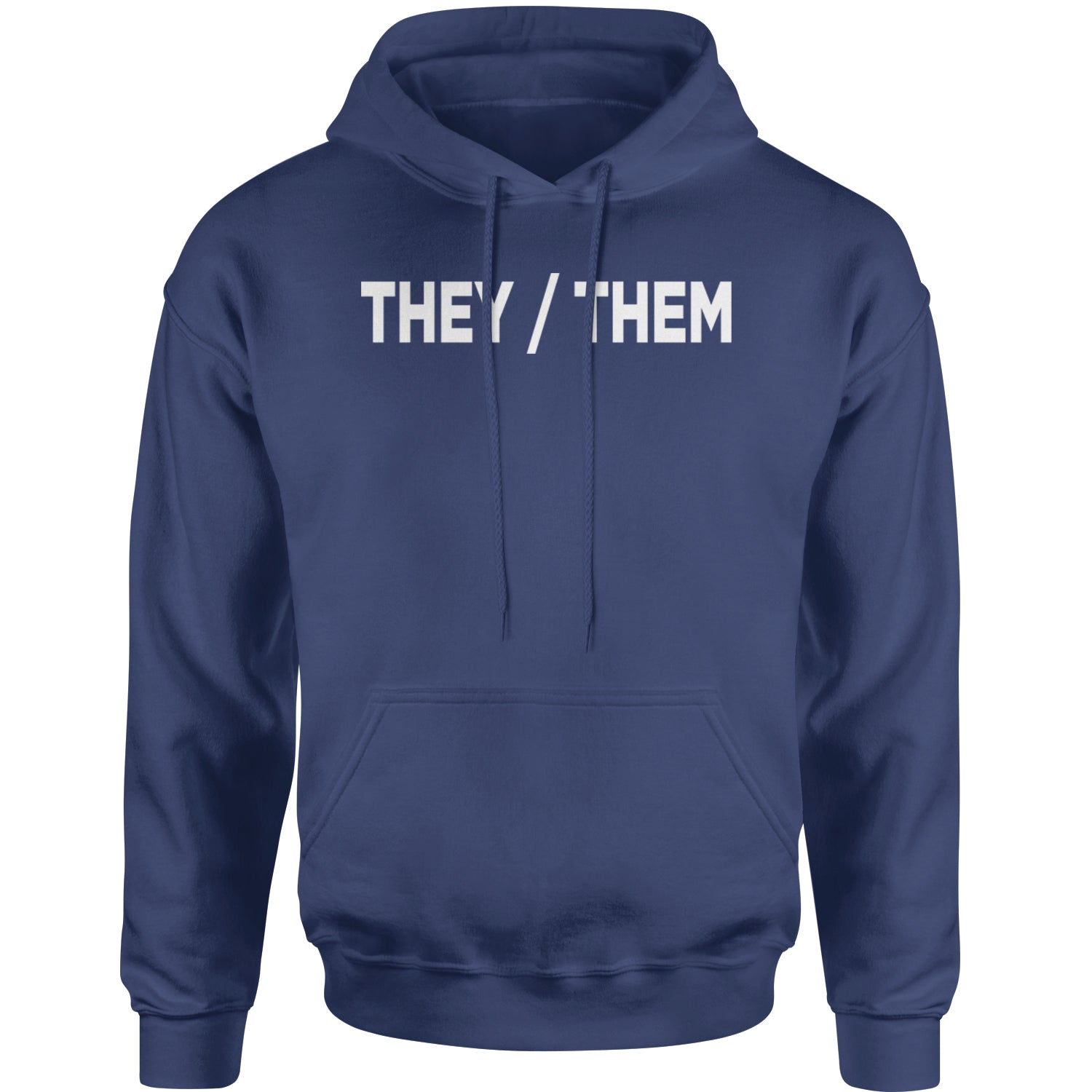 They Them Gender Pronouns Diversity and Inclusion Adult Hoodie Sweatshirt binary, civil, gay, he, her, him, nonbinary, pride, rights, she, them, they by Expression Tees