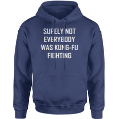 Surely Not Everybody Was Kung-Fu Fighting  Adult Hoodie Sweatshirt