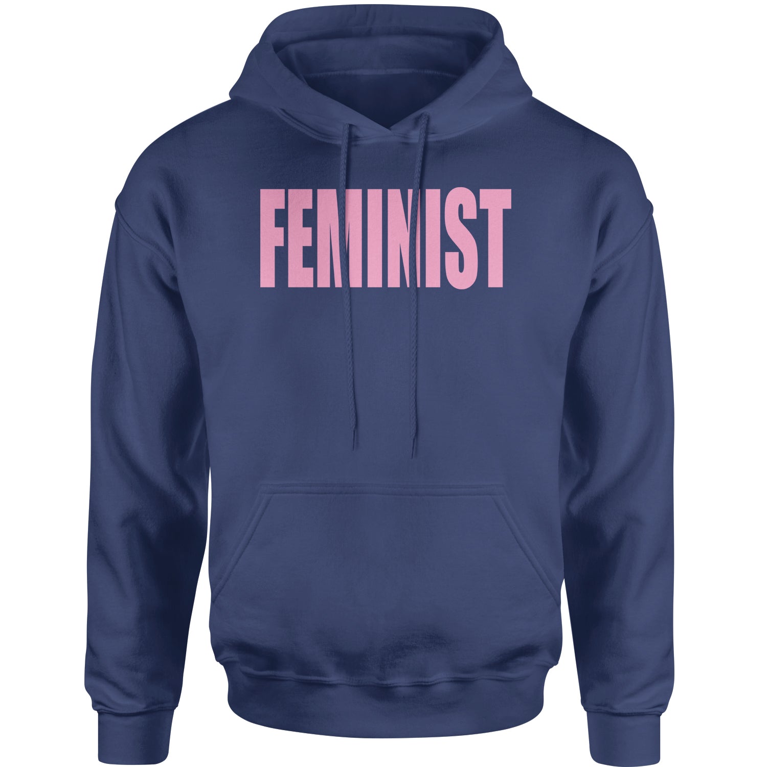 Feminist (Pink Print) Adult Hoodie Sweatshirt a, equal, equality, feminism, feminist, gender, is, lgbtq, like, looks, nevertheless, pay, persisted, rights, she, this, what by Expression Tees