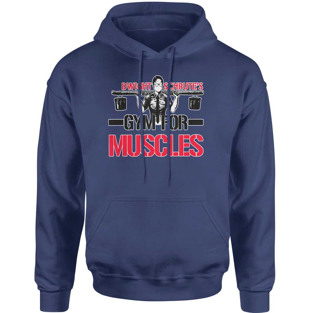 Dwight Schrute Gym For Muscles Office Workout Adult Hoodie Sweatshirt