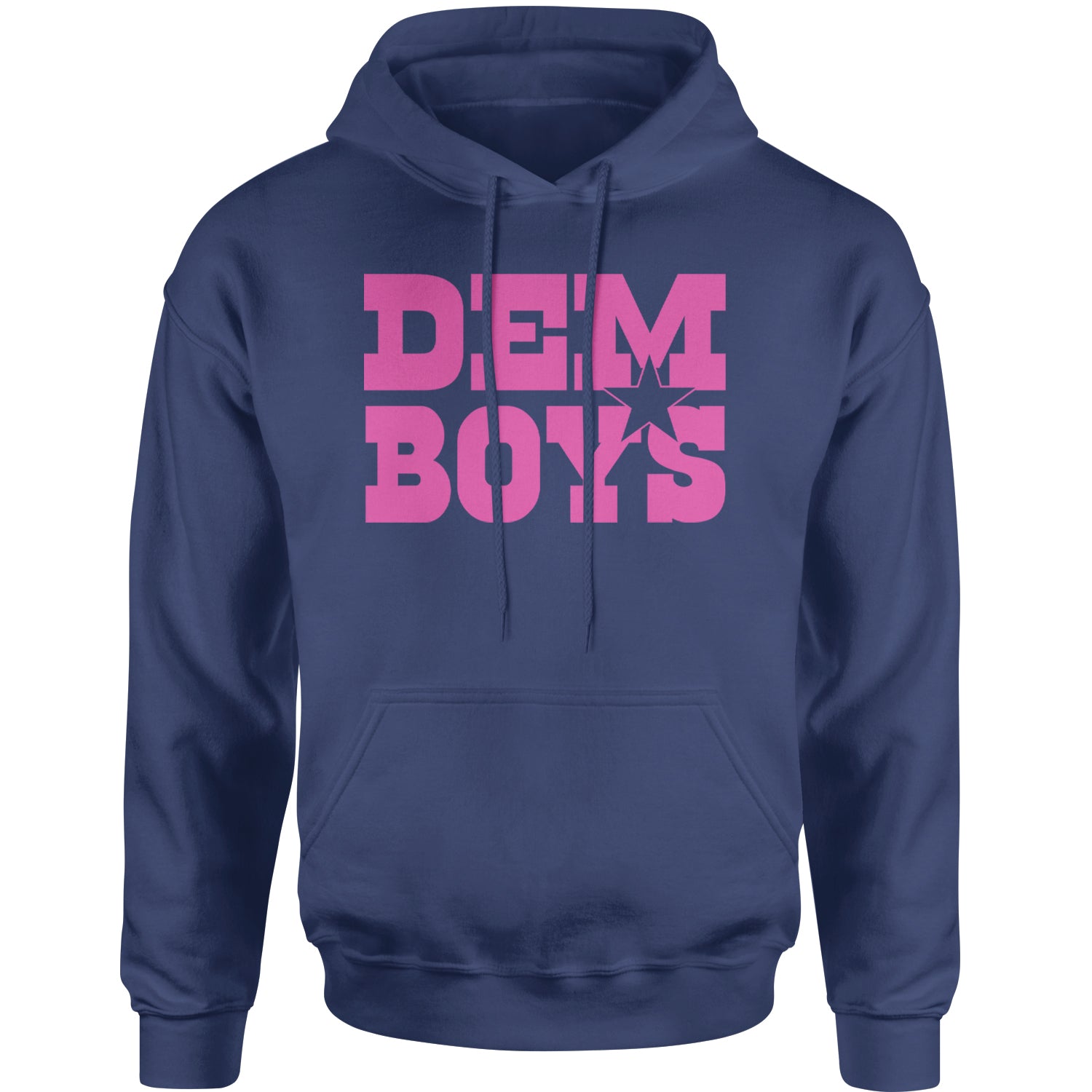 Dem Boys Hot Pink Dallas  Adult Hoodie Sweatshirt