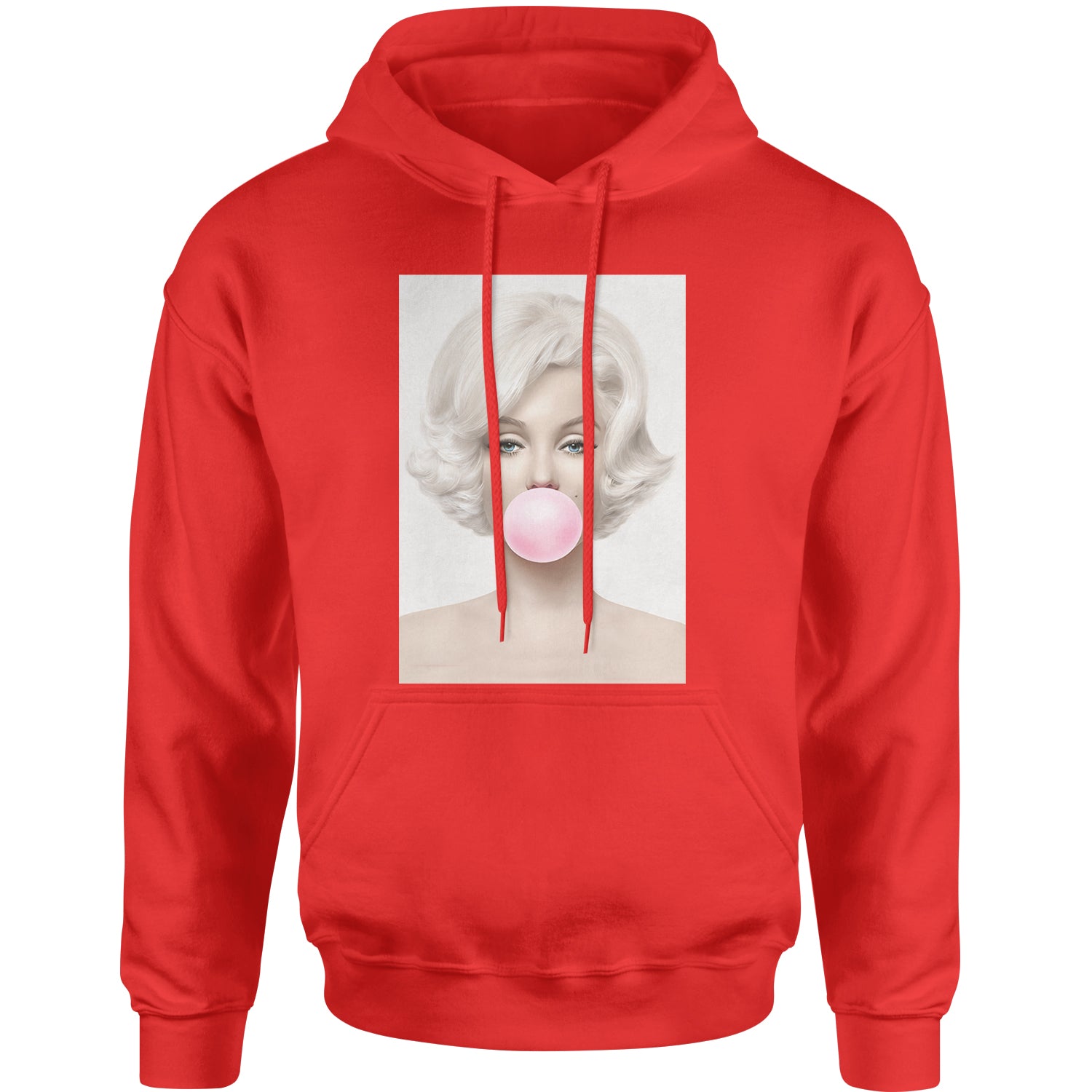 Marilyn Monroe Pink Bubble Gum Adult Hoodie Sweatshirt marilyn, monroe by Expression Tees