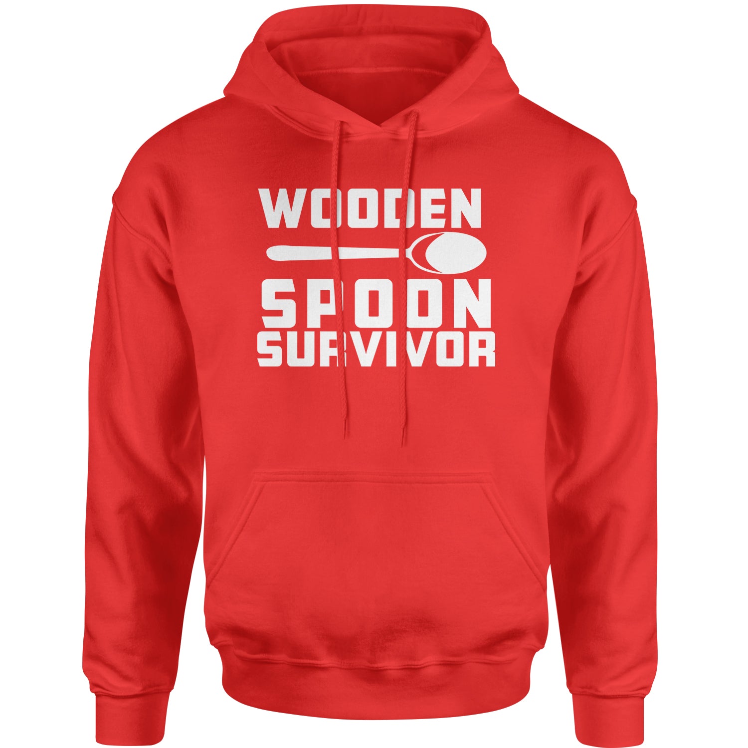 Wooden Spoon Survivor Adult Hoodie Sweatshirt funny, shirt, spoon, survivor, wooden by Expression Tees