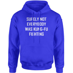 Surely Not Everybody Was Kung-Fu Fighting  Adult Hoodie Sweatshirt