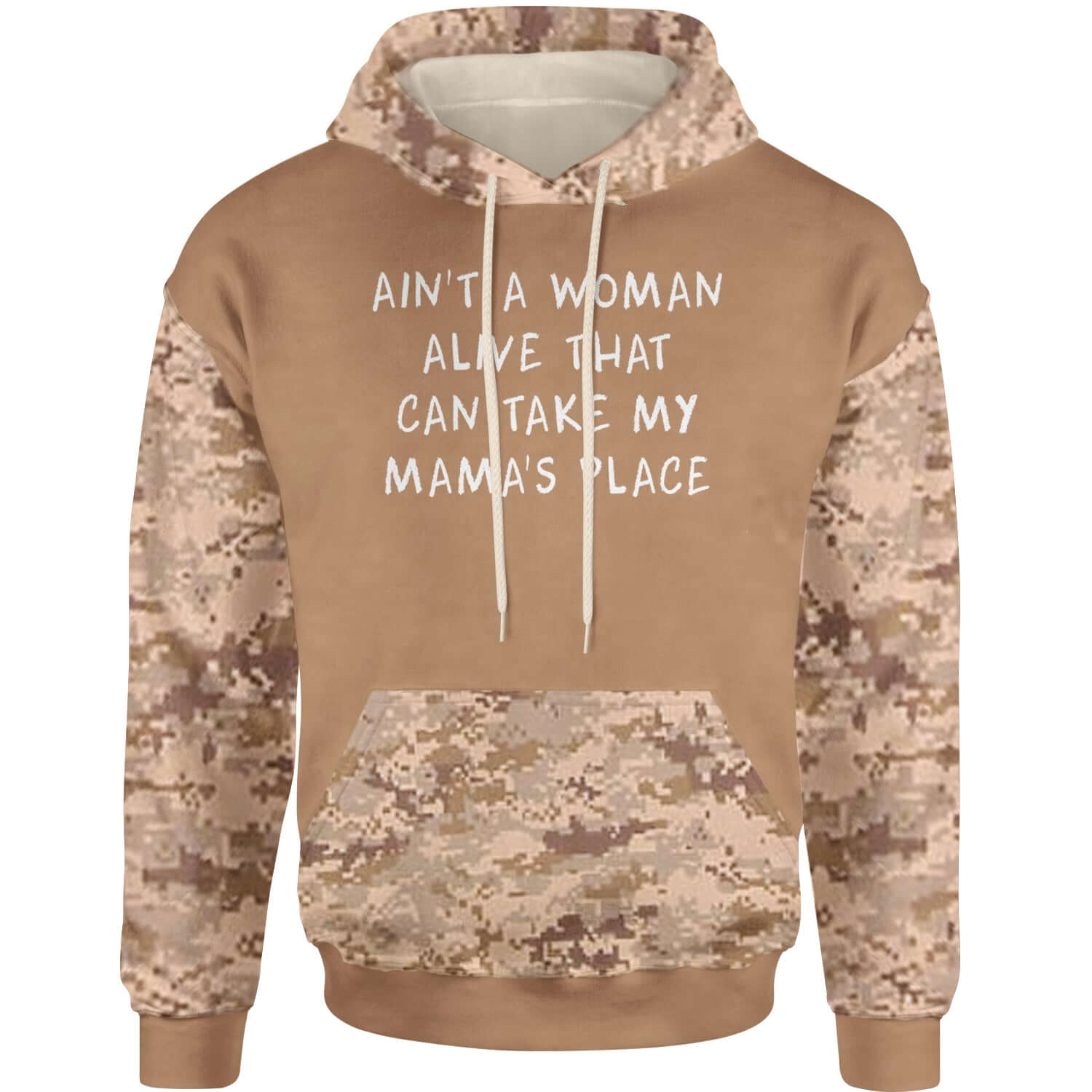 Ain't A Woman Alive That Can Take My Mama's Place Adult Hoodie Sweatshirt 2pac, bear, day, mama, mom, mothers, shakur, tupac by Expression Tees