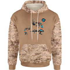 Native American Kokopelli Southwest Adult Hoodie Sweatshirt american, hopi, indian, native, navajo by Expression Tees