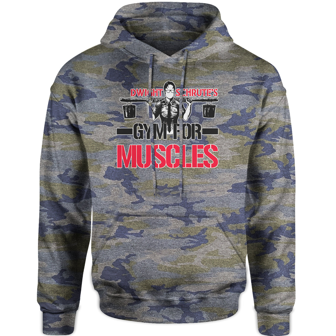 Dwight Schrute Gym For Muscles Office Workout Adult Hoodie Sweatshirt