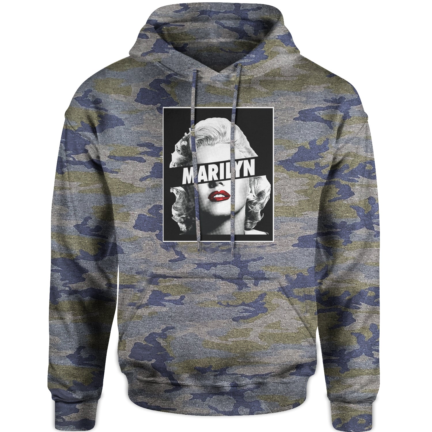 Marilyn Monroe Censored Adult Hoodie Sweatshirt american, icon, marilyn, monroe by Expression Tees