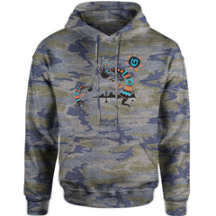 Native American Kokopelli Southwest Adult Hoodie Sweatshirt american, hopi, indian, native, navajo by Expression Tees