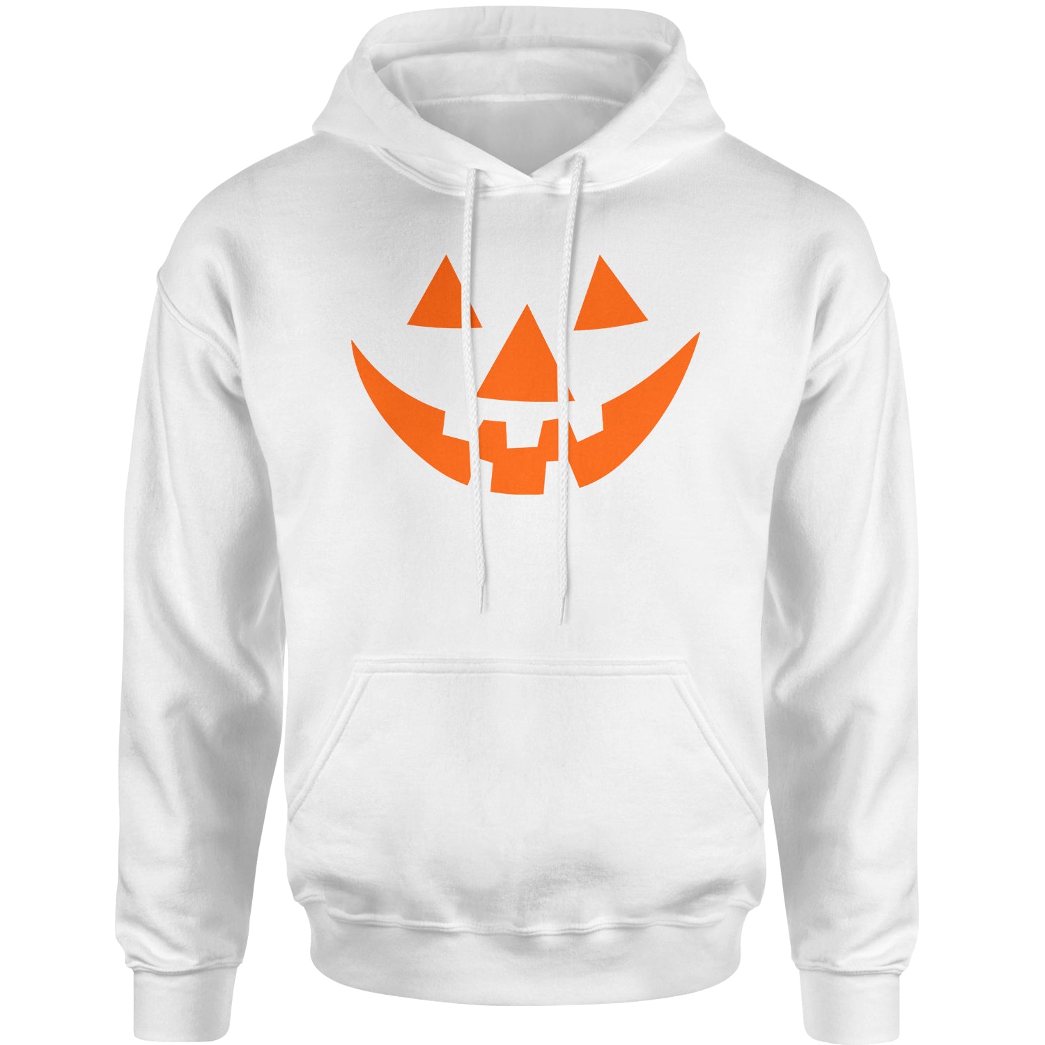 Pumpkin Face (Orange Print) Adult Hoodie Sweatshirt costume, dress, dressup, eve, halloween, hallows, jackolantern, party, up by Expression Tees
