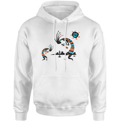 Native American Kokopelli Southwest Adult Hoodie Sweatshirt american, hopi, indian, native, navajo by Expression Tees