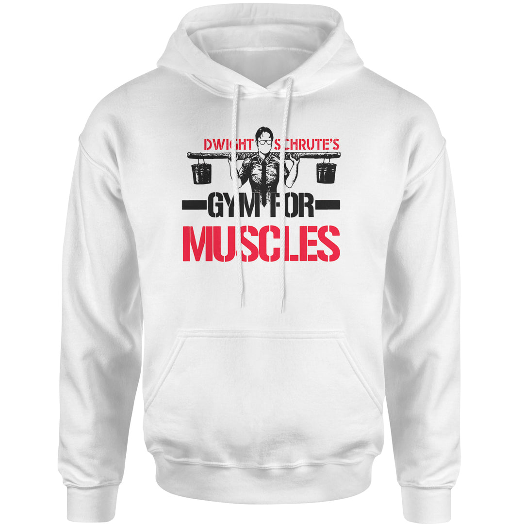 Dwight Schrute Gym For Muscles Office Workout Adult Hoodie Sweatshirt