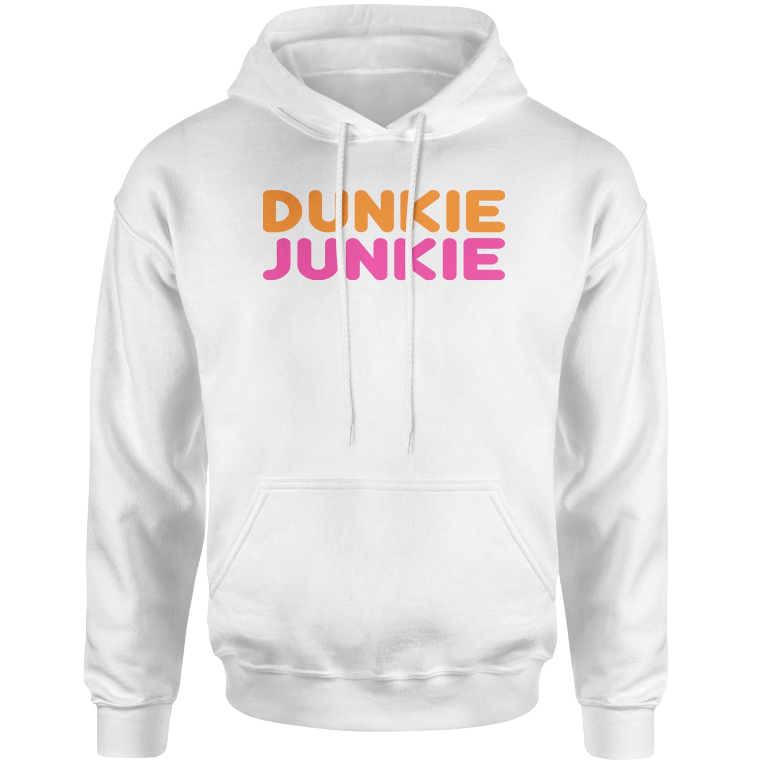 Dunkie Junkie Adult Hoodie Sweatshirt addict, capuccino, coffee, dd, dnkn, dunkin, dunking, latte by Expression Tees