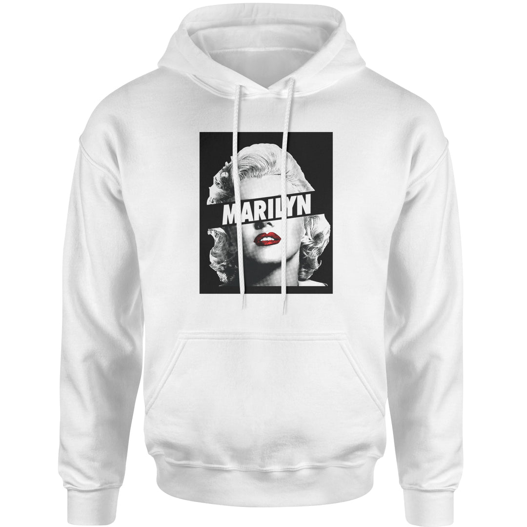 Marilyn Monroe Censored Adult Hoodie Sweatshirt american, icon, marilyn, monroe by Expression Tees