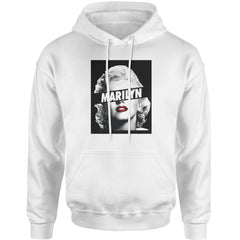 Marilyn Monroe Censored Adult Hoodie Sweatshirt american, icon, marilyn, monroe by Expression Tees