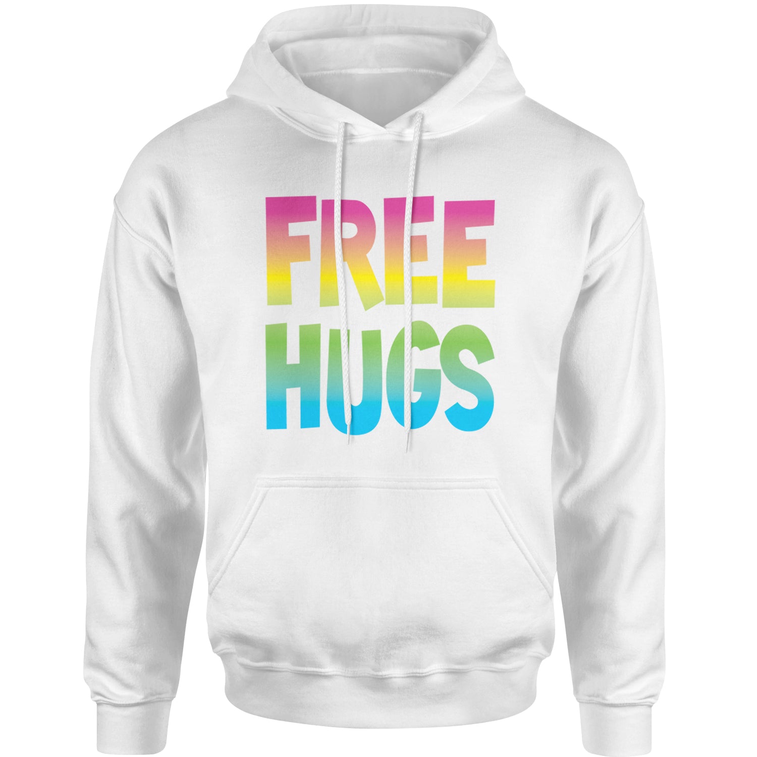 Free Hugs Adult Hoodie Sweatshirt free, hugger, hugging, hugs by Expression Tees
