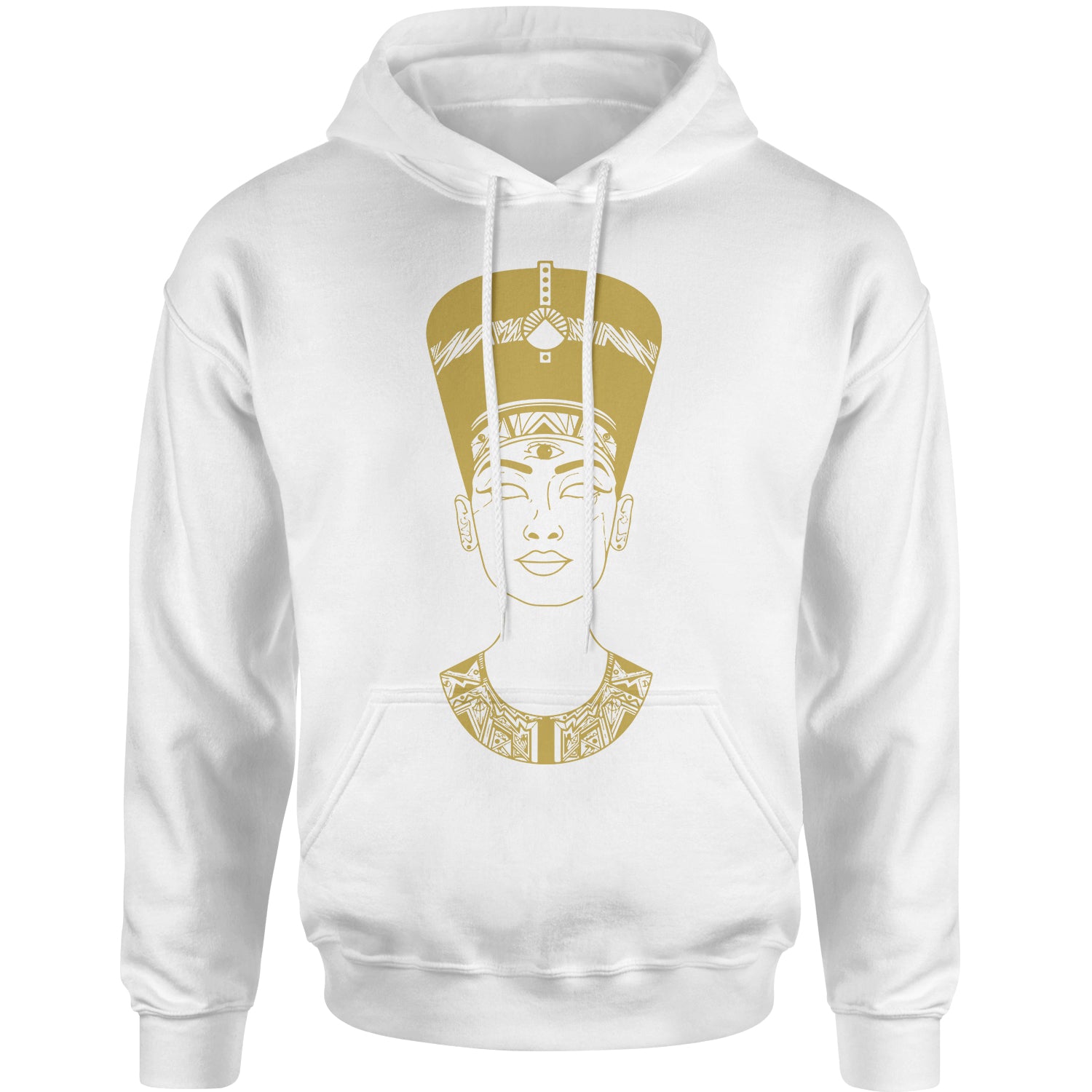 Nefertiti Egyptian Queen Adult Hoodie Sweatshirt african, american, aten, egyptian, goddess by Expression Tees