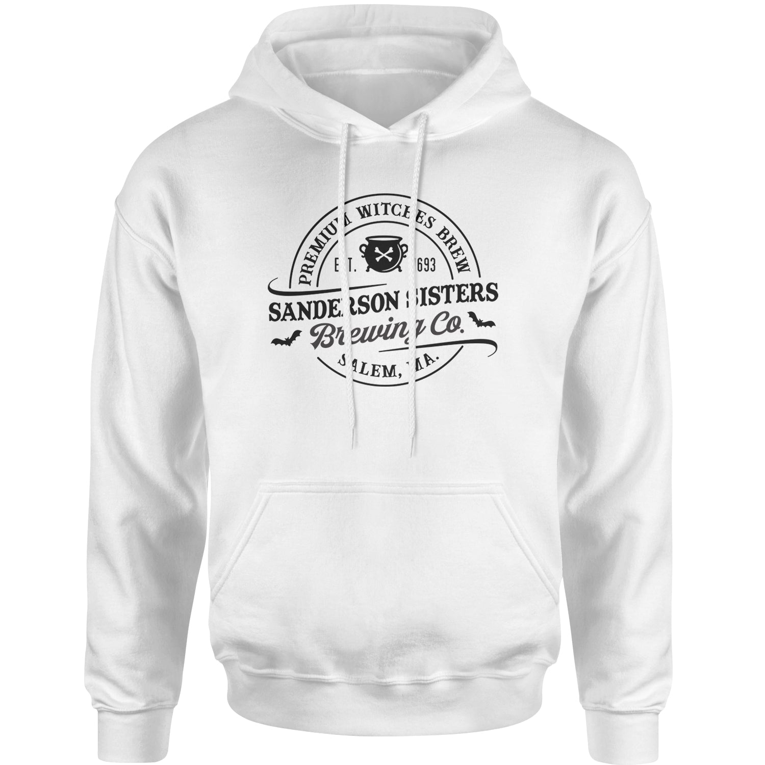 Sanderson Sisters Brewing Company Witches Brew Adult Hoodie Sweatshirt descendants, enchanted, eve, hallows, hocus, or, pocus, sanderson, sisters, treat, trick, witches by Expression Tees