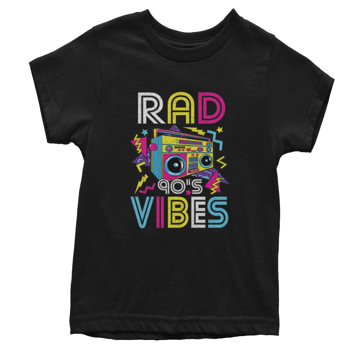 Rad 90's Vibes Youth T-shirt 90s, gen, genz, millenials, nineties, z by Expression Tees