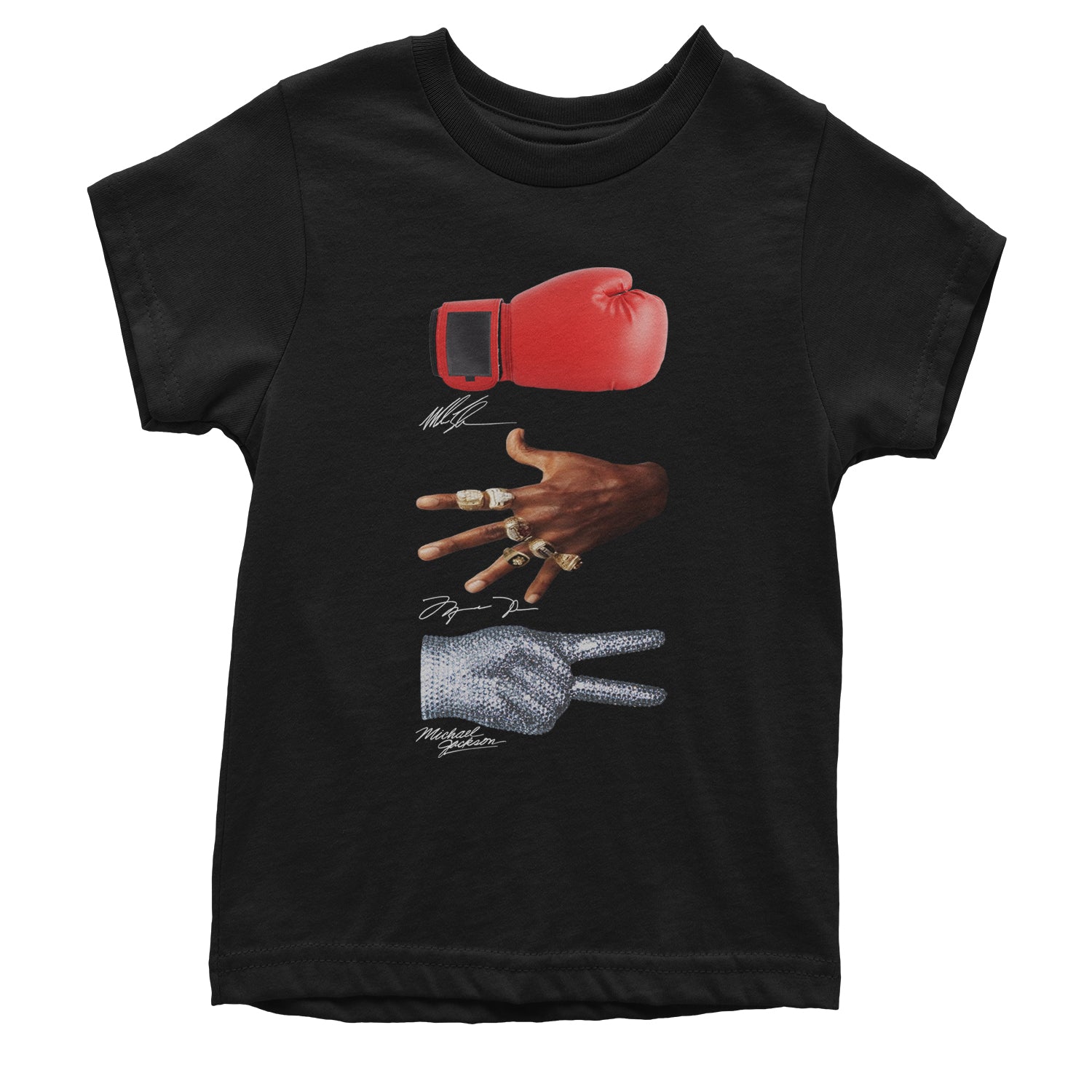 Tyson Jordan Jackson Iconic Hands Youth T-shirt jackson, jordan, michael, mike, tyson by Expression Tees