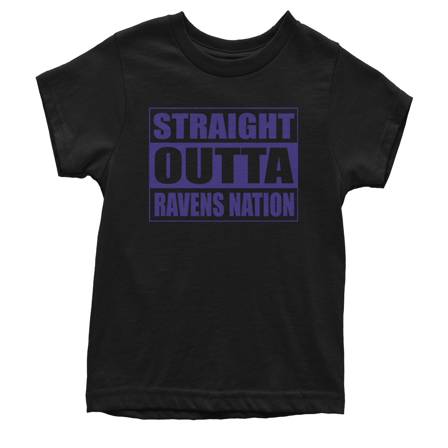 Straight Outta Ravens Nation Youth T-shirt