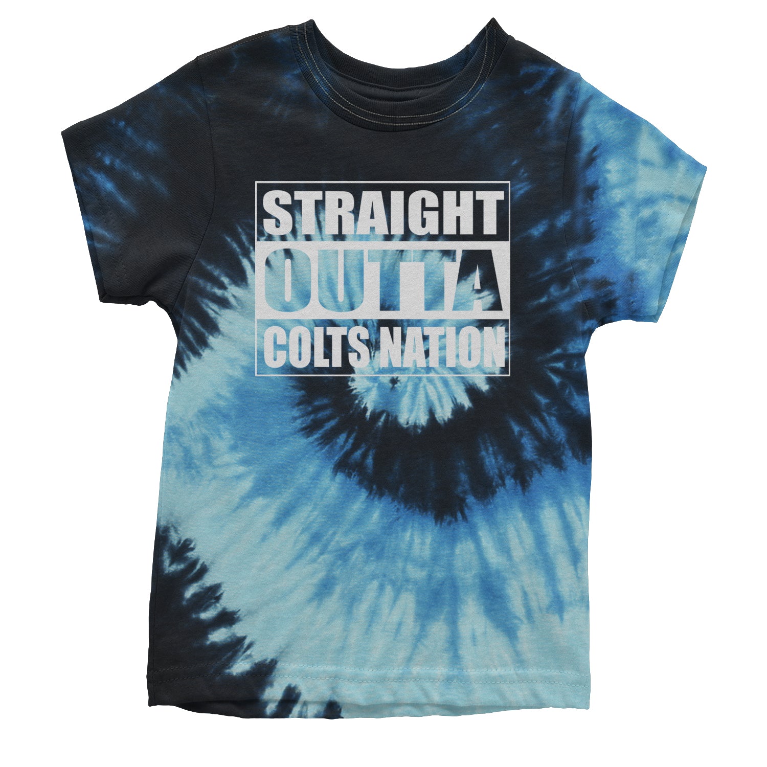 Straight Outta Colts Nation Football  Youth T-shirt