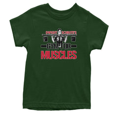 Dwight Schrute Gym For Muscles Office Workout Youth T-shirt