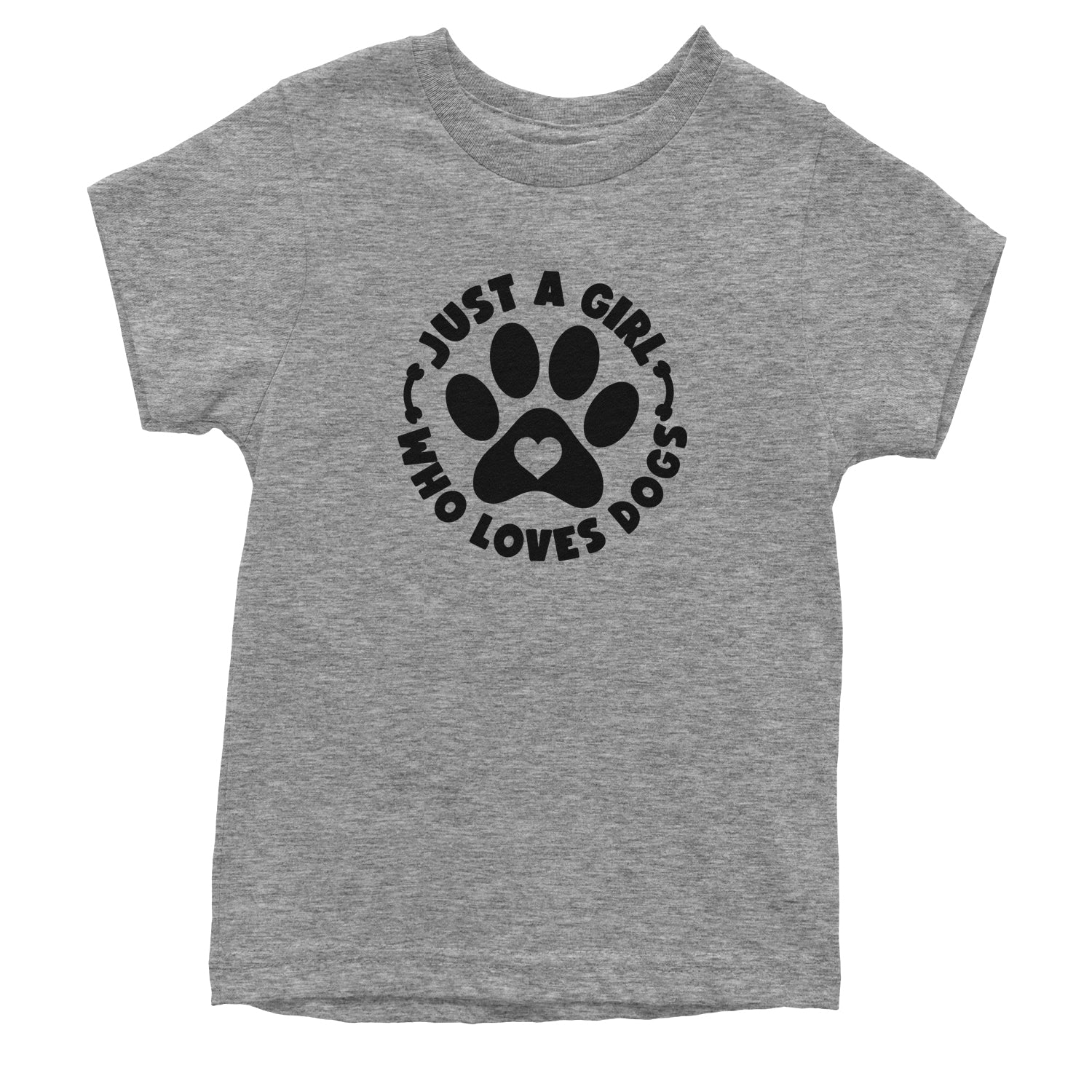 Dogs Just A Girl Who Loves DOGS Youth T-shirt dog, puppy, rescue by Expression Tees
