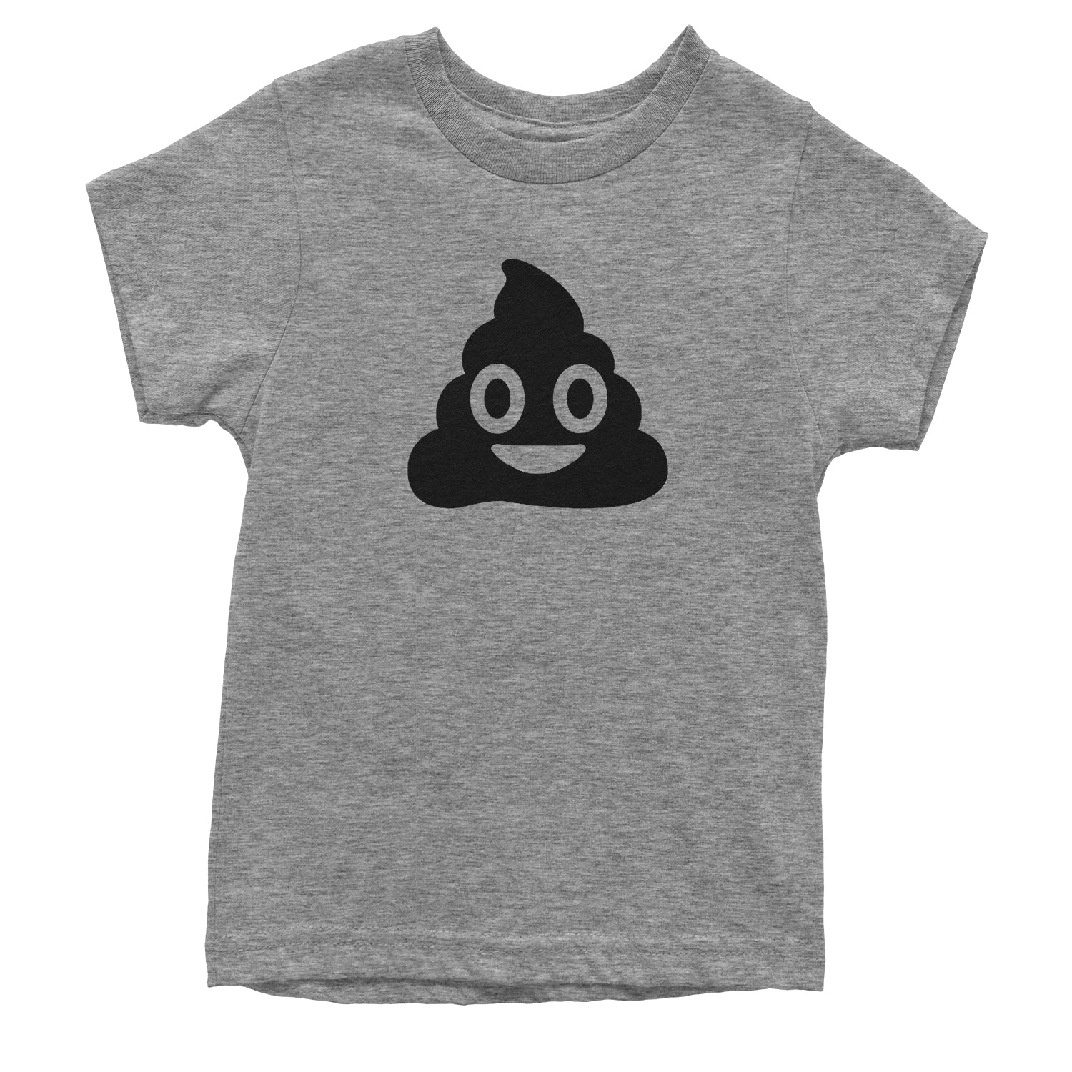 Emoticon Poop Face Smile Face Youth T-shirt cosplay, costume, dress, emoji, emote, face, halloween, smiley, up, yellow by Expression Tees