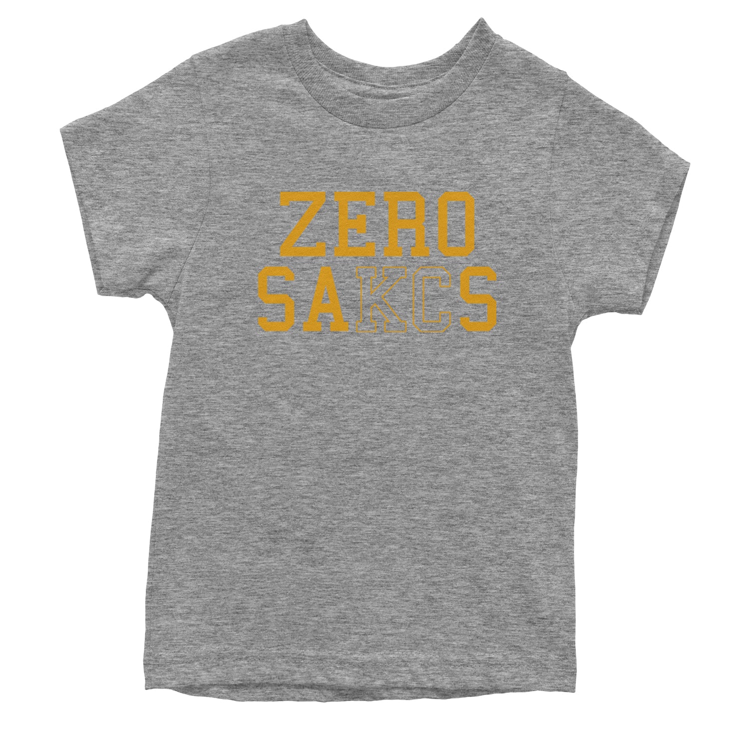 Zero Sacks Kansas City Youth T-shirt ball, brown, foot, football, kelc, orlando, patrick, sacks, sakcs by Expression Tees