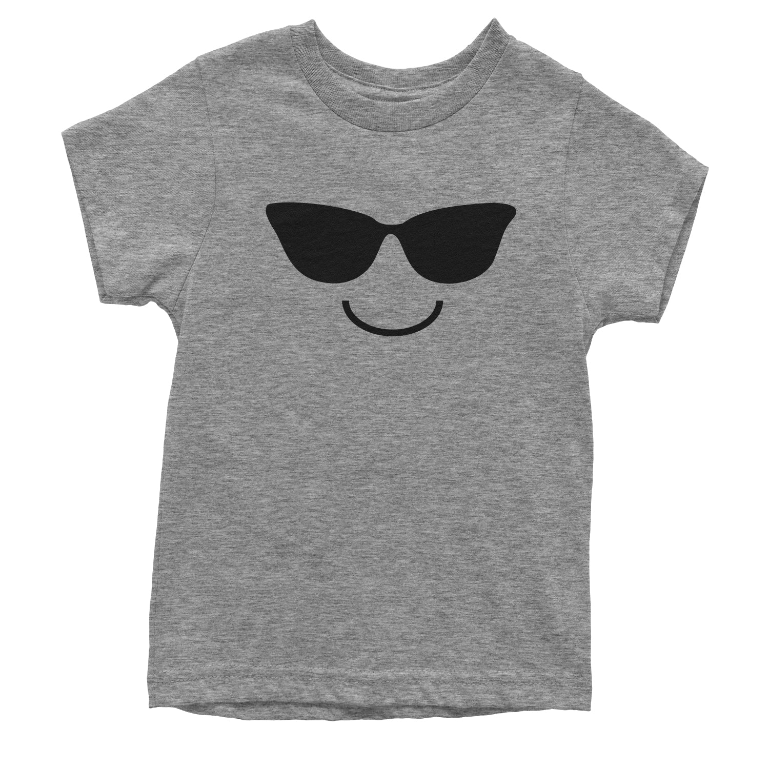 Emoticon Sunglasses Smile Face Youth T-shirt cosplay, costume, dress, emoji, emote, face, halloween, smiley, up, yellow by Expression Tees