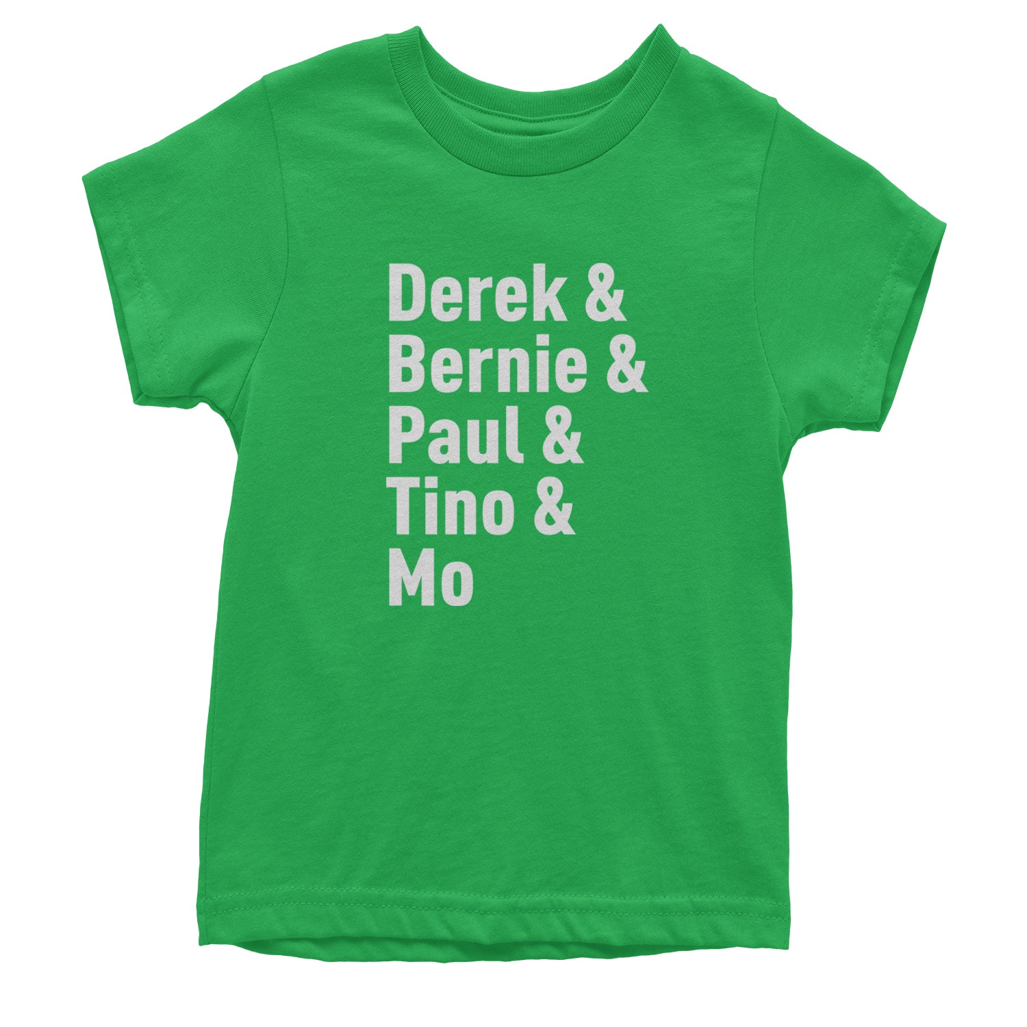 Derek and Bernie and Paul and Tino and Mo Youth T-shirt baseball, comes, here, judge, the by Expression Tees