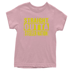Straight Outta Steeler Nation Football  Youth T-shirt