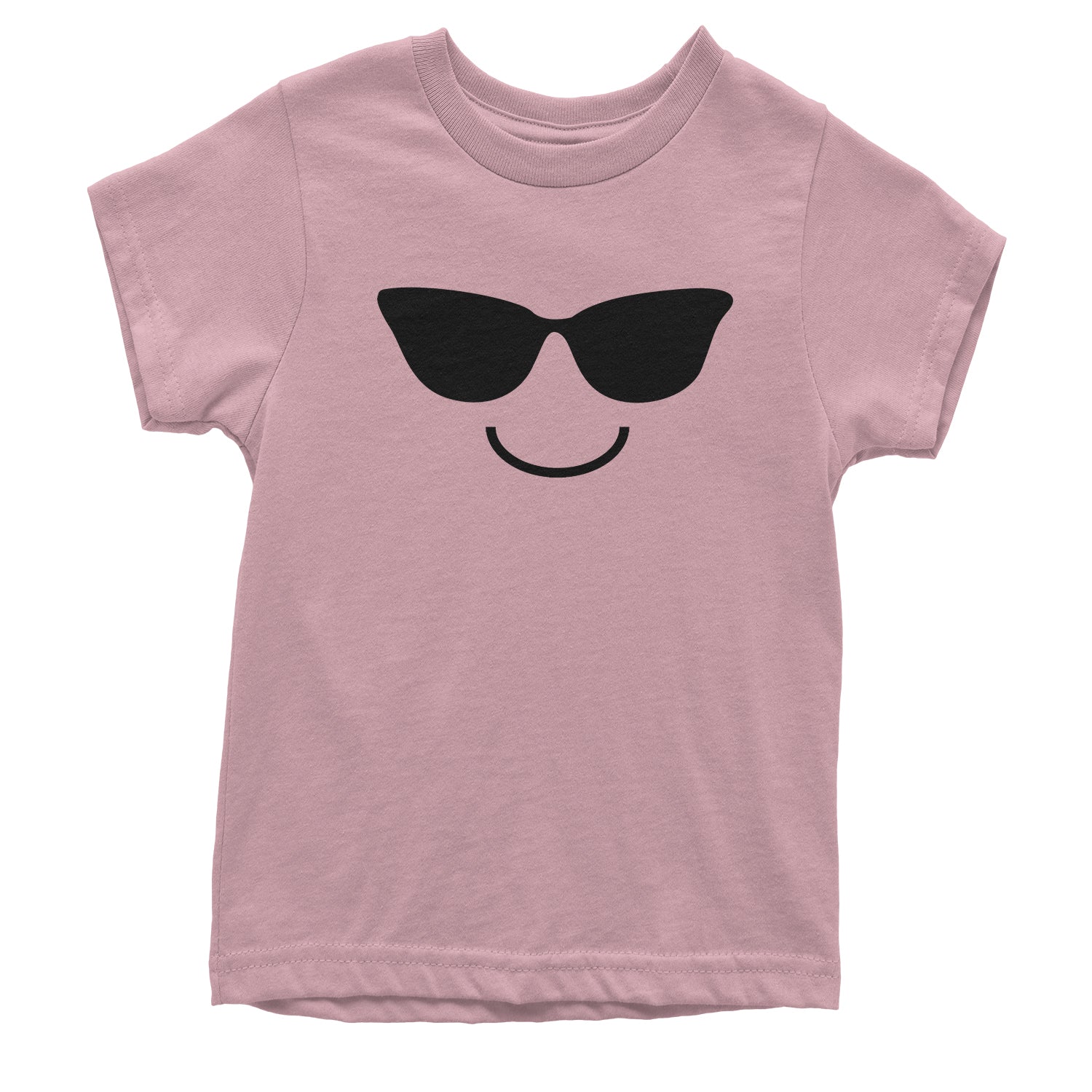 Emoticon Sunglasses Smile Face Youth T-shirt cosplay, costume, dress, emoji, emote, face, halloween, smiley, up, yellow by Expression Tees