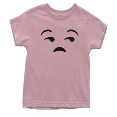 Emoticon Whatever Smile Face Youth T-shirt cosplay, costume, dress, emoji, emote, face, halloween, smiley, up, yellow by Expression Tees