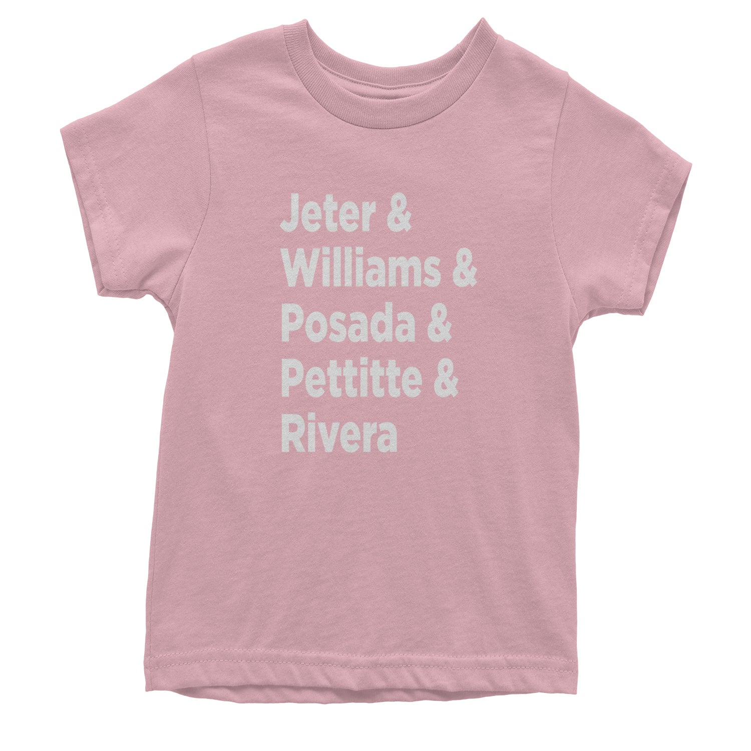 Jeter and Williams and Posada and Pettitte and Rivera Youth T-shirt baseball, comes, here, judge, the by Expression Tees