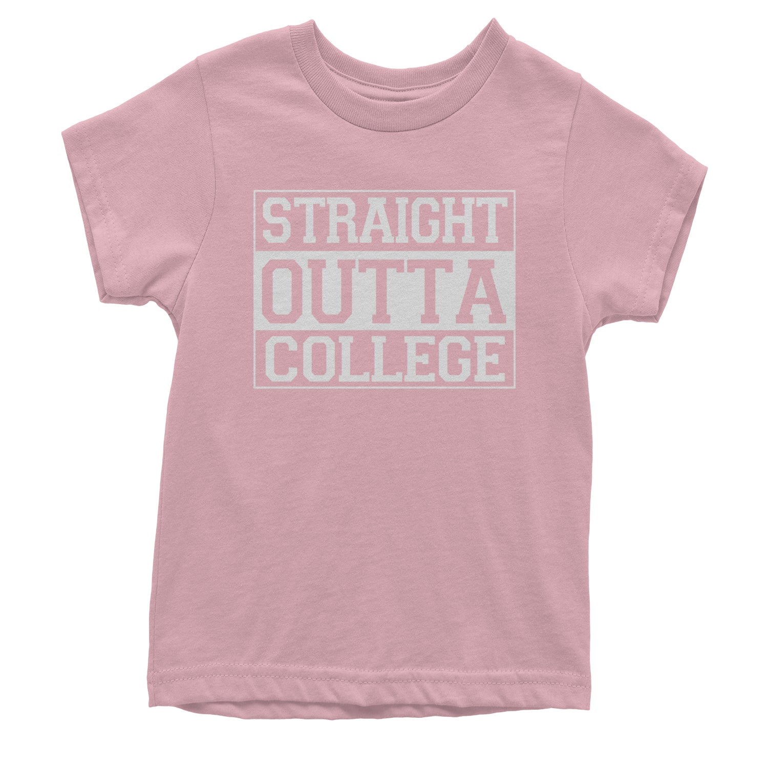 Straight Outta College Youth T-shirt 2017, 2018, 2019, and, cap, class, for, gift, gown, graduate, graduation, of by Expression Tees