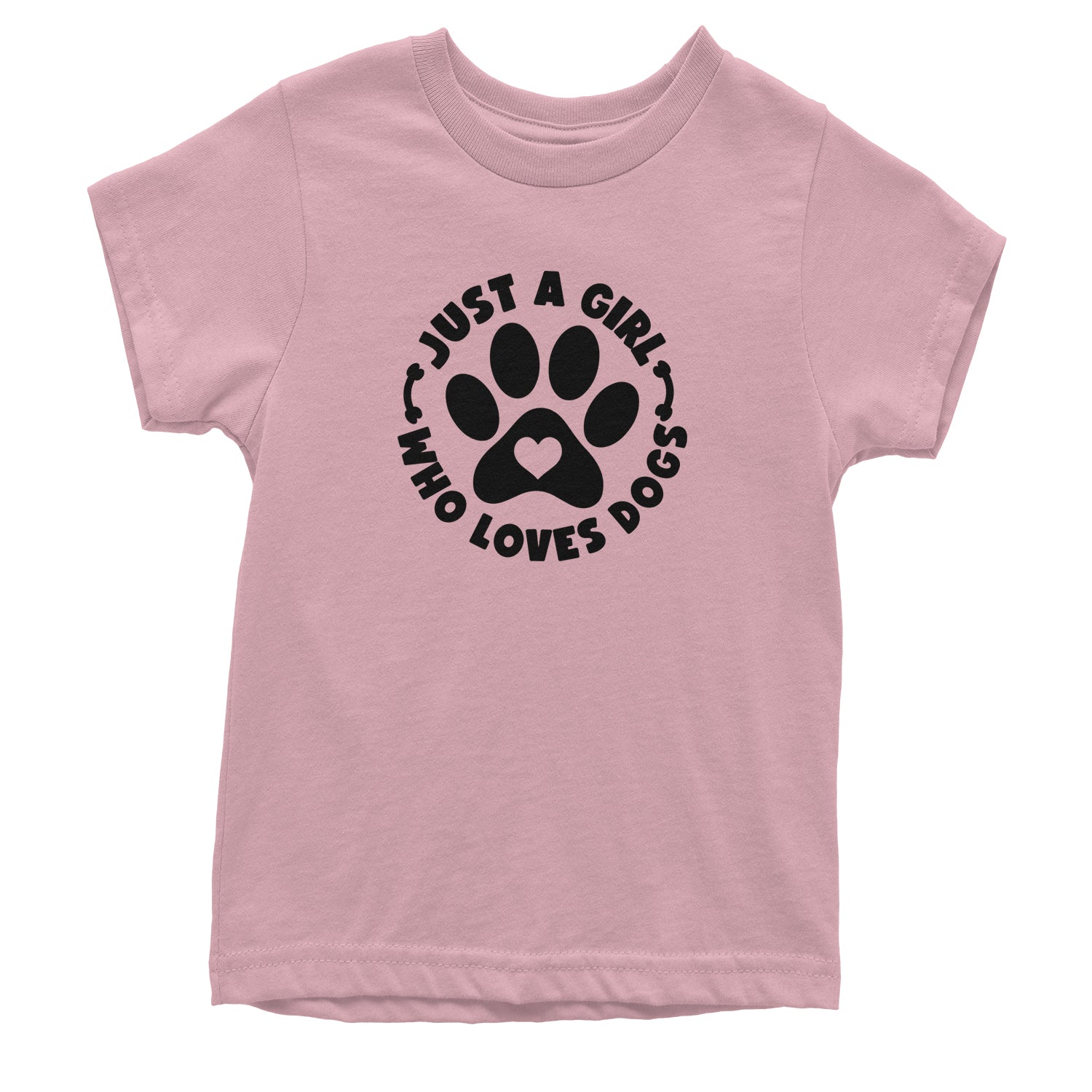 Dogs Just A Girl Who Loves DOGS Youth T-shirt dog, puppy, rescue by Expression Tees