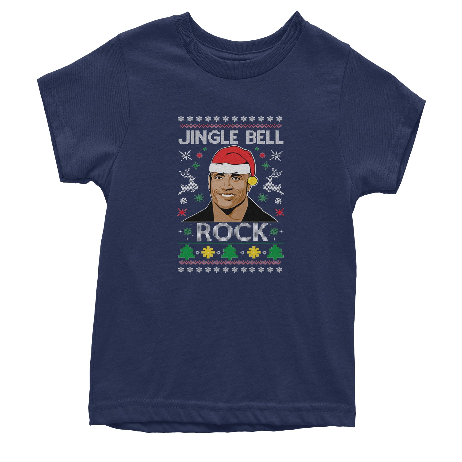 Jingle Bell Rock Ugly Christmas Youth T-shirt 2018, champ, Christmas, dwayne, johnson, peoples, rock, Sweatshirts, the, Ugly by Expression Tees
