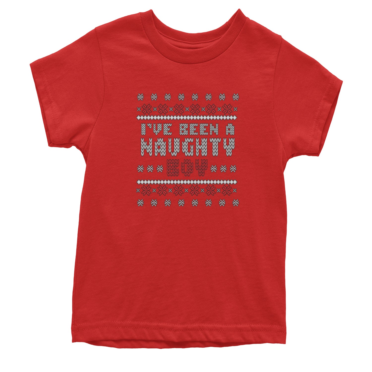 I've Been A Naughty Boy Ugly Christmas Youth T-shirt list, naughty, nice, santa, ugly, xmas by Expression Tees