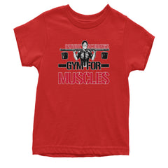 Dwight Schrute Gym For Muscles Office Workout Youth T-shirt